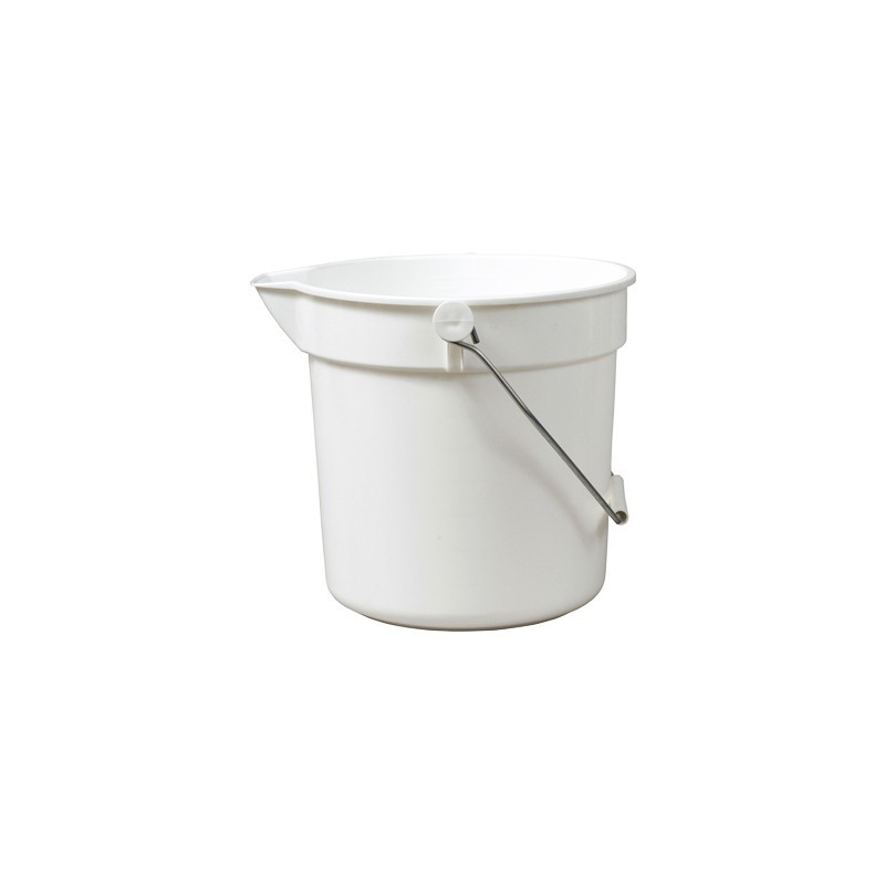 White plastic bucket 10L