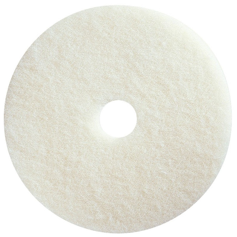 Non-aggressive polishing white 17" floor pad (pack of 5)