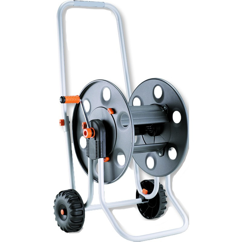 Claber Wheeled sturdy metal hose reel for window cleaning