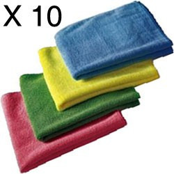 40 Spotless microfibre clothes - 40 X40cm 4 colours pack