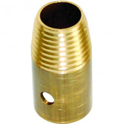 Lewi brass adapter for broom