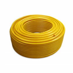 Yellow reinforced lightweight hose 5mm per meter